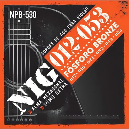 Jogo De Cordas P/ Violão Folk Nig Fósforo Bronze Npb530 012