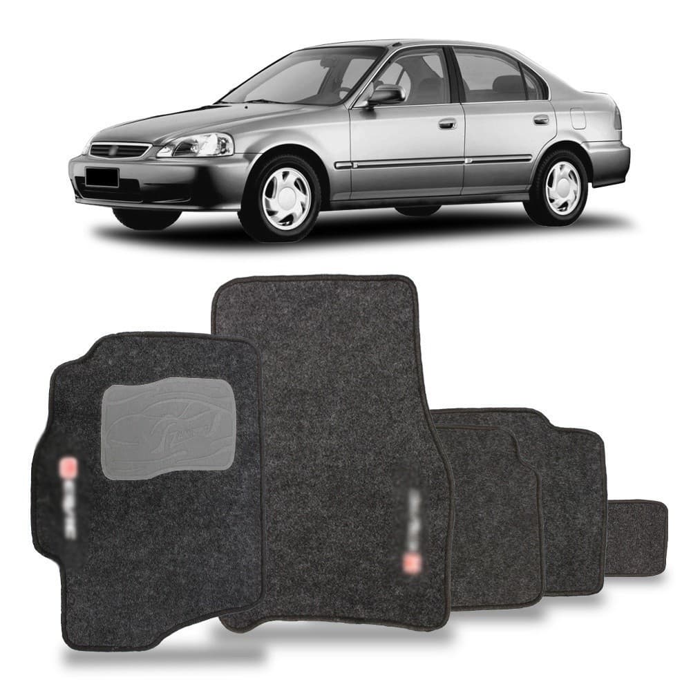 Tapetes de Carpete Automotivo Honda Civic 1991/1999 - 5 Peças