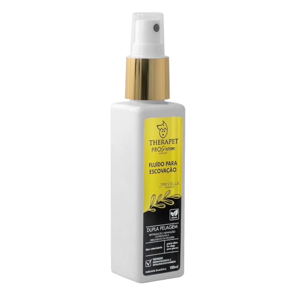 Fluido Para Escovação Cães Dupla Pelagem Therapet by Treville 120ml