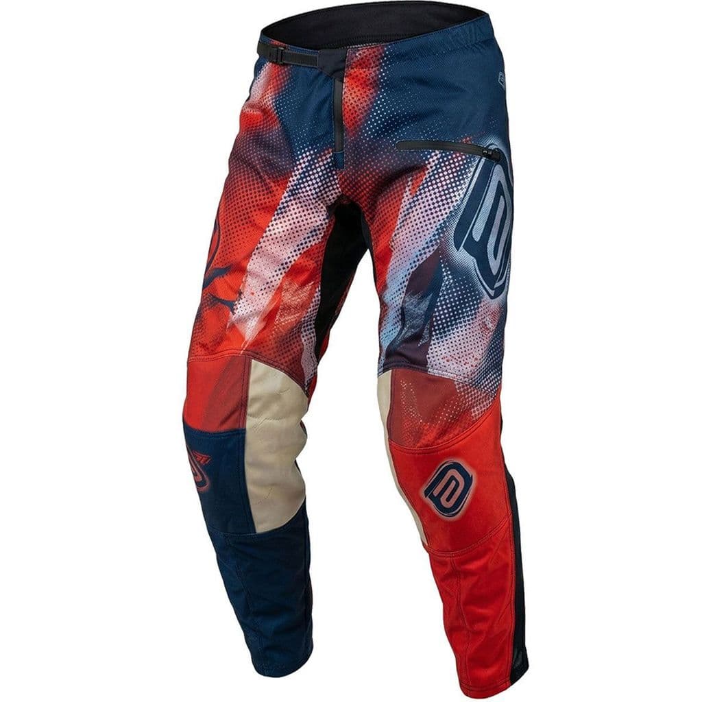 Calça ASW Image Enduro Dots Vermelho Azul Branco