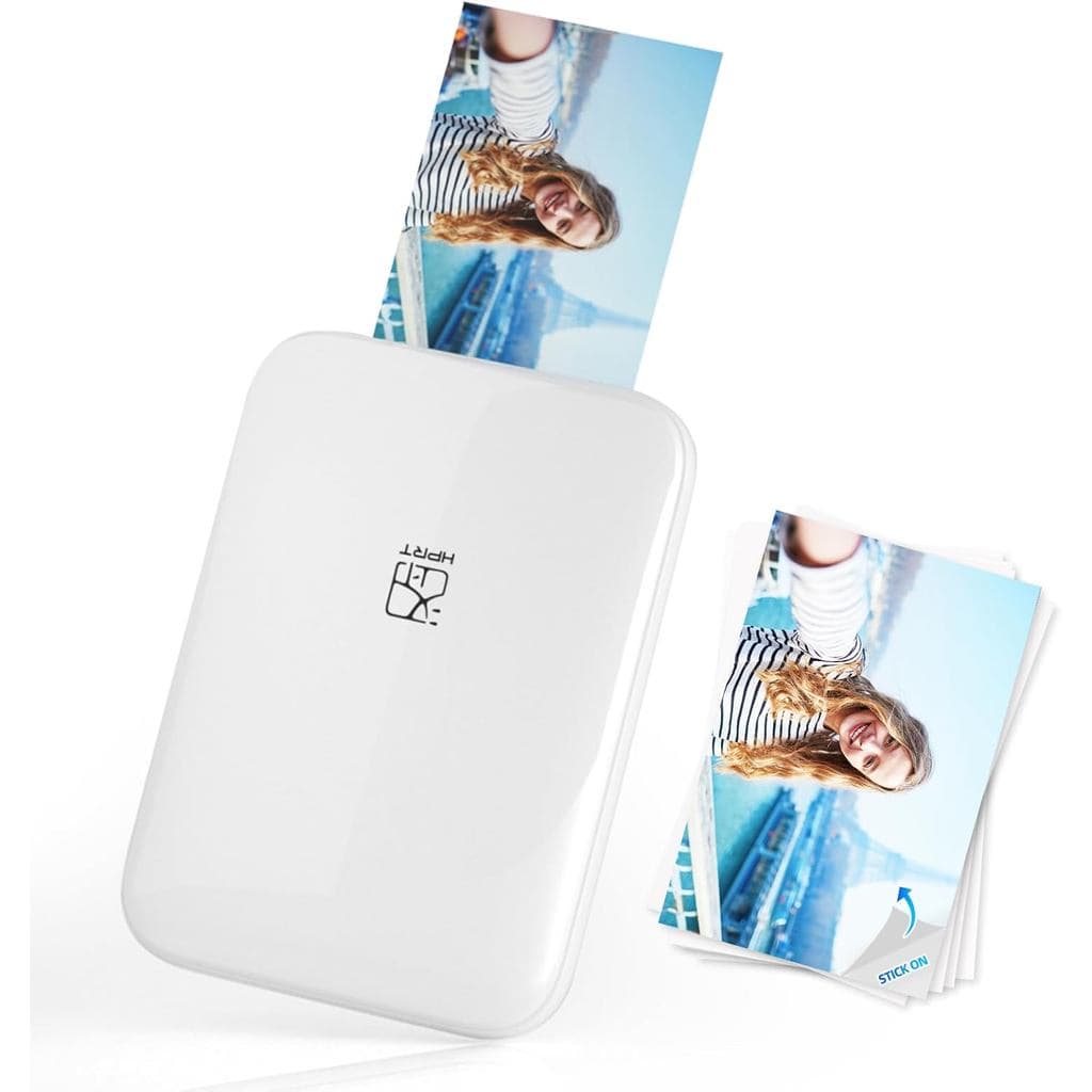 Mini Impressora Fotográfica Bluetooth HPRT MT53 Sem Tinta ZINK 313 DPI | Fotos Instantâneas Coloridas 2x3 Pol | Android