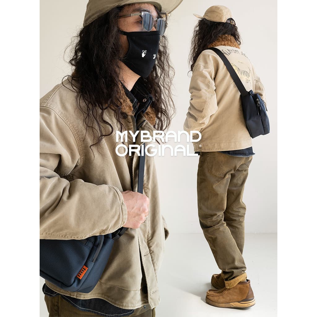 Enterrado não ruim balístico náilon moda Multi-bolso saco do mensageiro 37cm ipad Commuter bolsa de ombro 5L M24-26