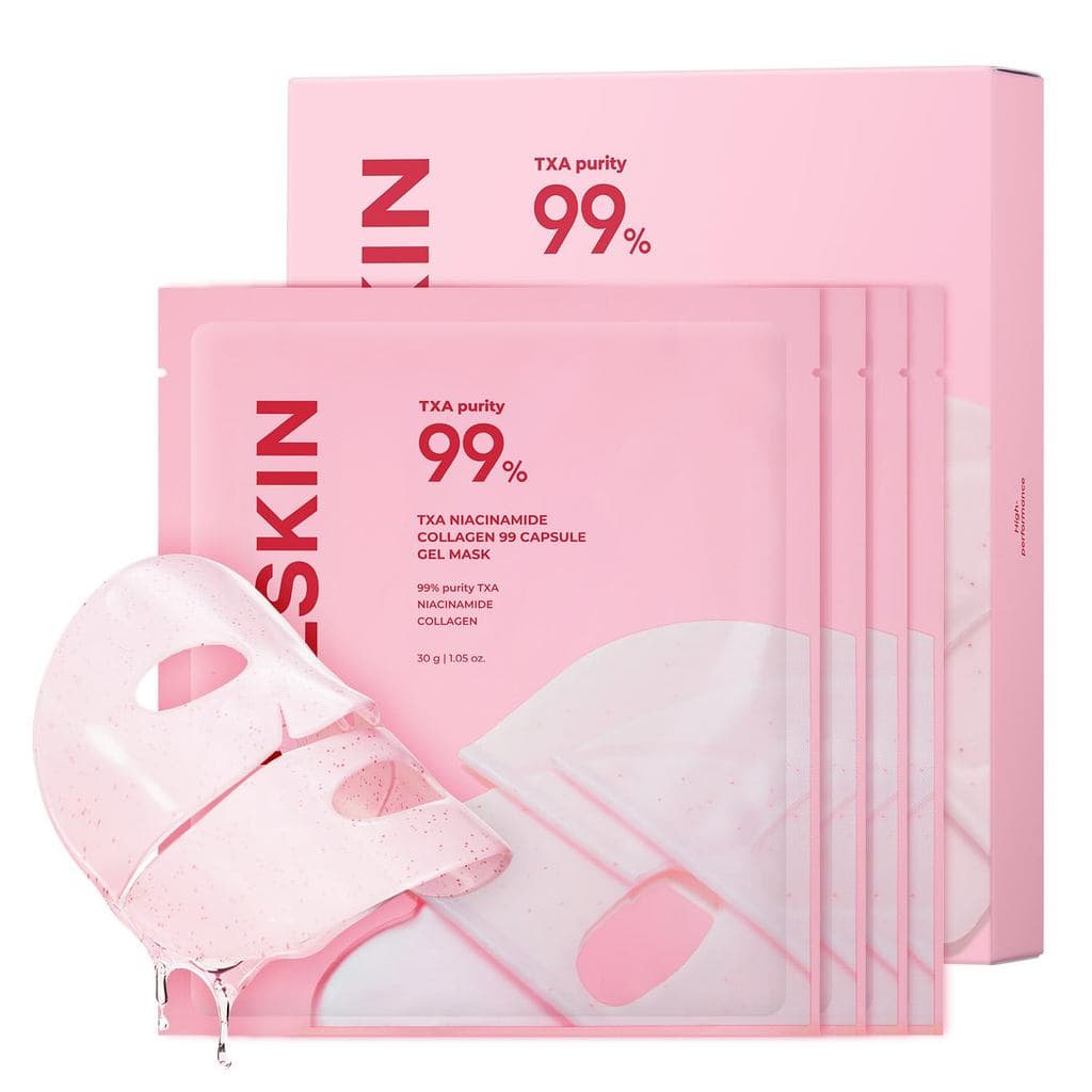 Máscara em Cápsula de Gel Rosa APRILTXA |   Máscara Iluminadora Noturna I 99% Ácido Hialurônico de Alta Pureza 3 em 1 El