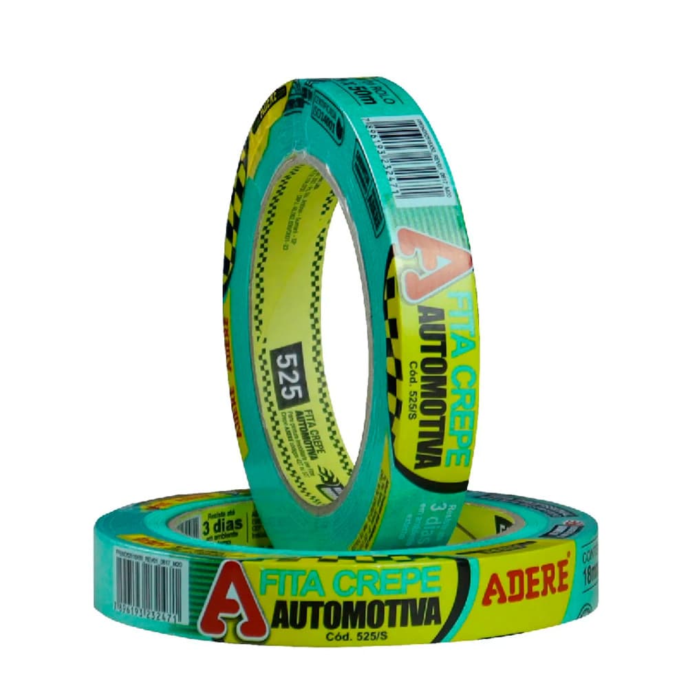 FITA CREPE AUTOMOTIVS 525 18X50 AUTOM  VERDE PREM ADERE