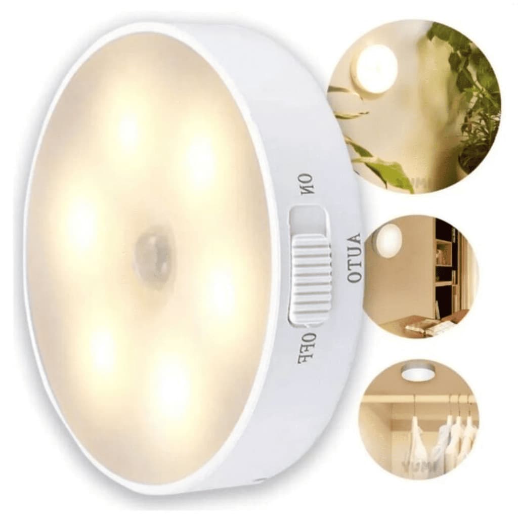 Luminária LED sem Fio com Sensor de Presença- Usb Recarregável- Spot LED USB ULTRAFORTE