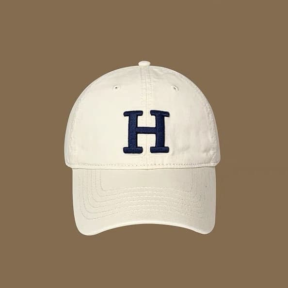 MG STUDIO/" H " Bonés Com Letras Bordadas