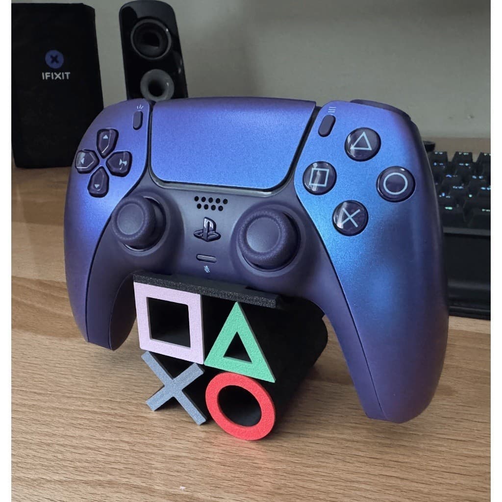 🎮 Suporte para Controle PS4 e PS5 – Modelo Logo Playstation | Resina & Desing 3D