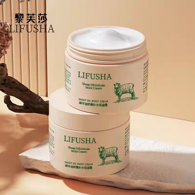 Li Fusa Lanolina Creme Rejuvenescedor para a Pele Hidratante Firmador Hidratante Iluminando o Tom da Pele Creme Hidratan