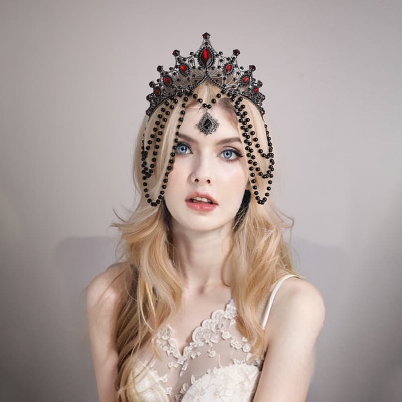 Coroa de Halo da Virgem Maria, Acessório de Cabelo Vintage Feito à Mão, Estilo Gótico Escuro para Halloween, Acessório d
