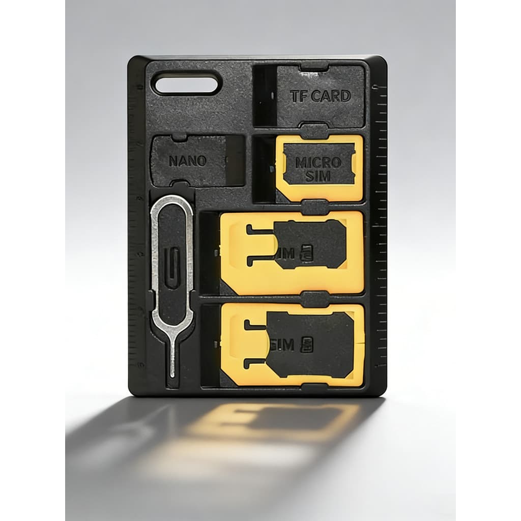 Multifuncional cartão de telefone caixa de armazenamento de cartão SIM Apple Slot para cartão de conversão titular do ca
