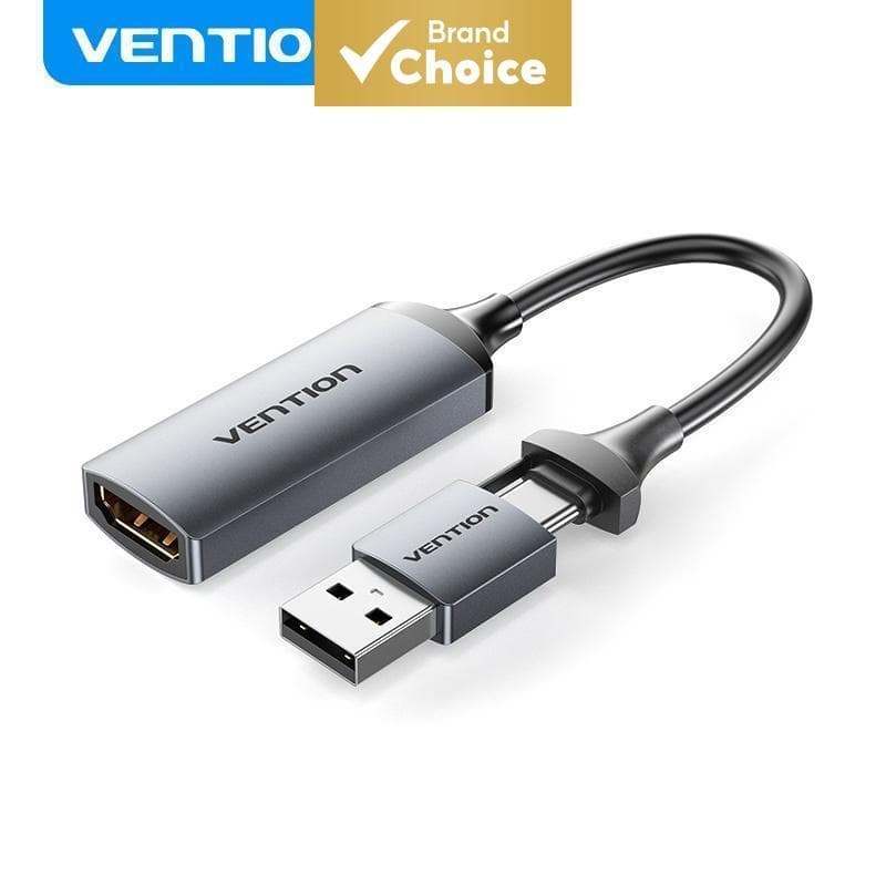 Vention Placa De Captura De Vídeo Type C USB Caixa De Gravação 1080P 60HZ HD Para Filmadora De DVD PS4 A