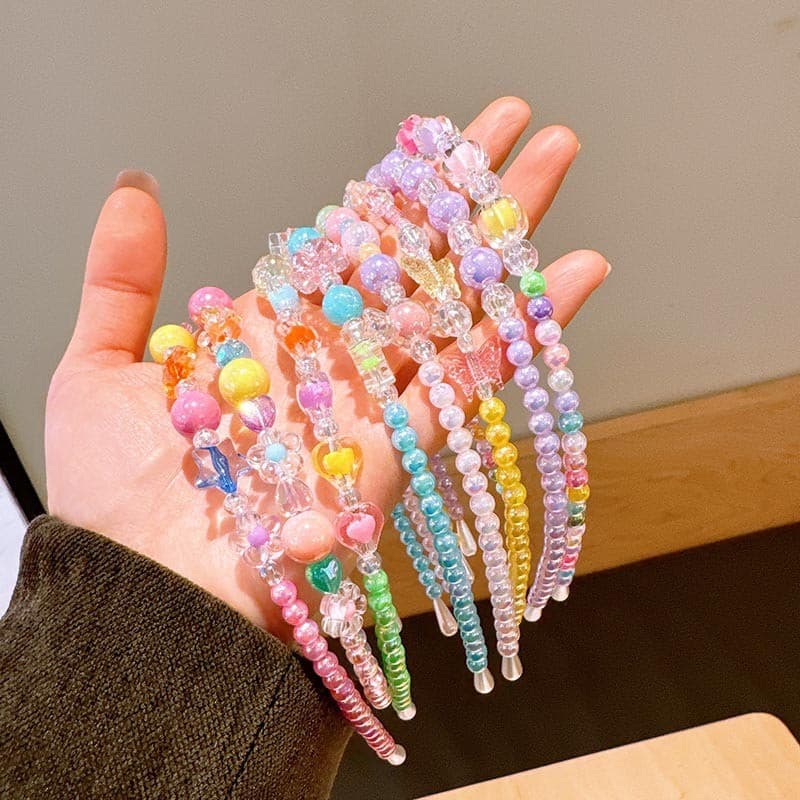 Crianças bandana menina princesa cocar menina bonito Super fada cristal frisado bebê não machuca a pressão do cabelo Hai