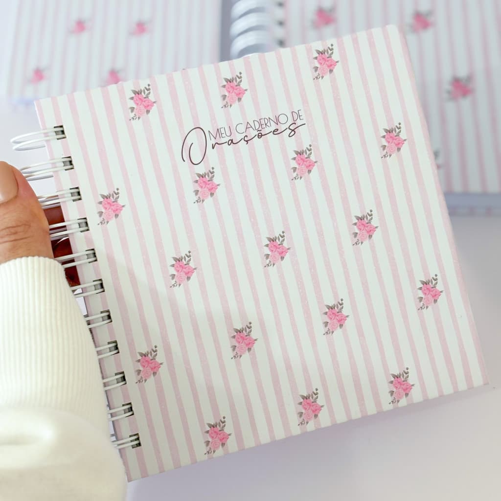 Kit Devocional : Cristão / Católico Feminino A5 Personalizado Planner ,Caderno de Oração, e bloco de notas