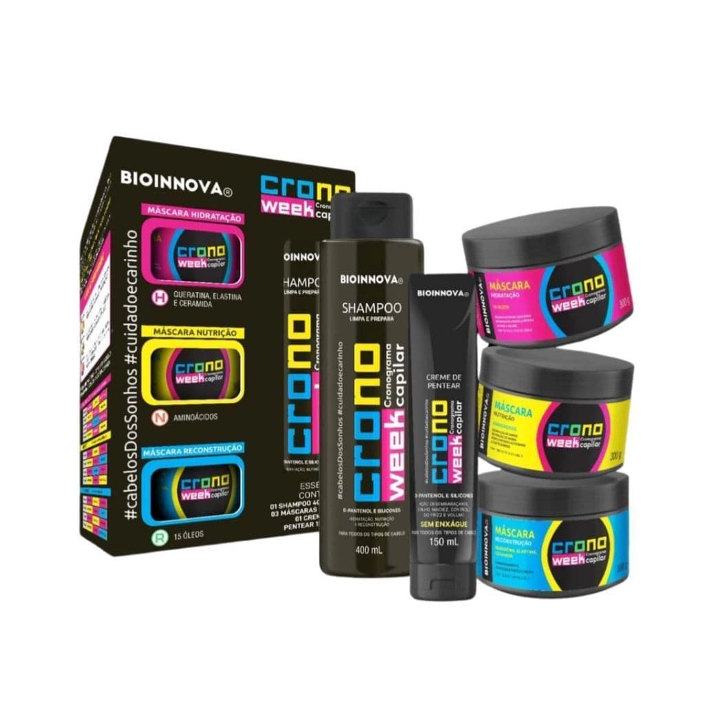 KIT CAPILAR 5 ITENS CRONOWEEK BIOINNOVA