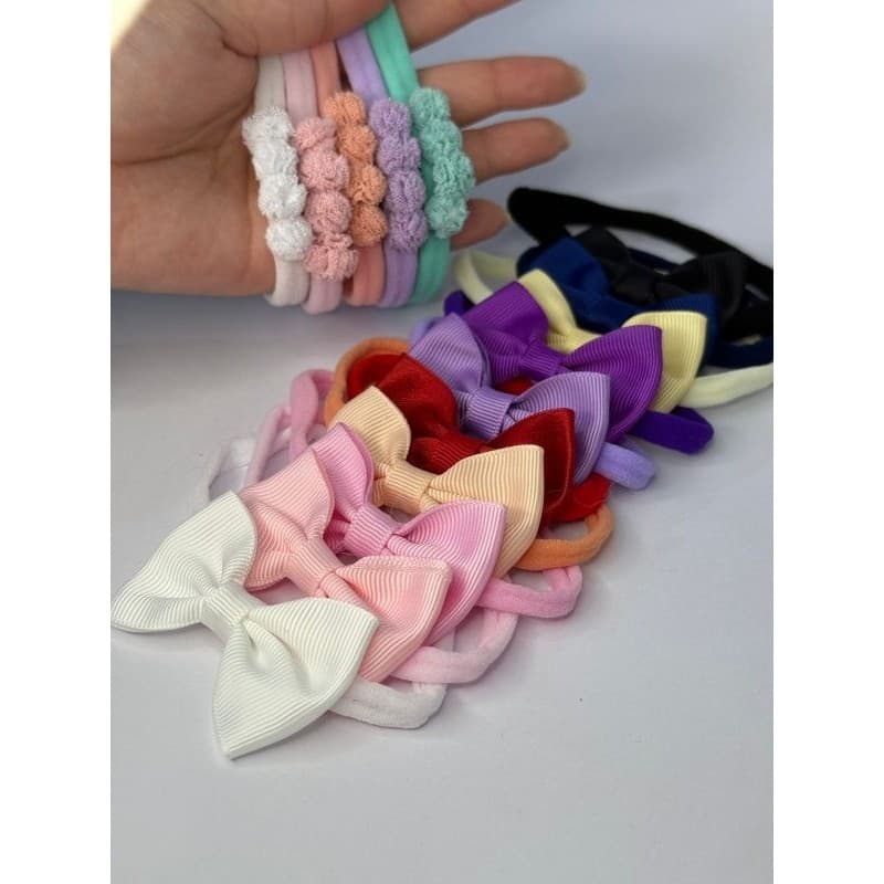 Kit 10 Lacinhos bebe faixinha enxoval maternidade menina
