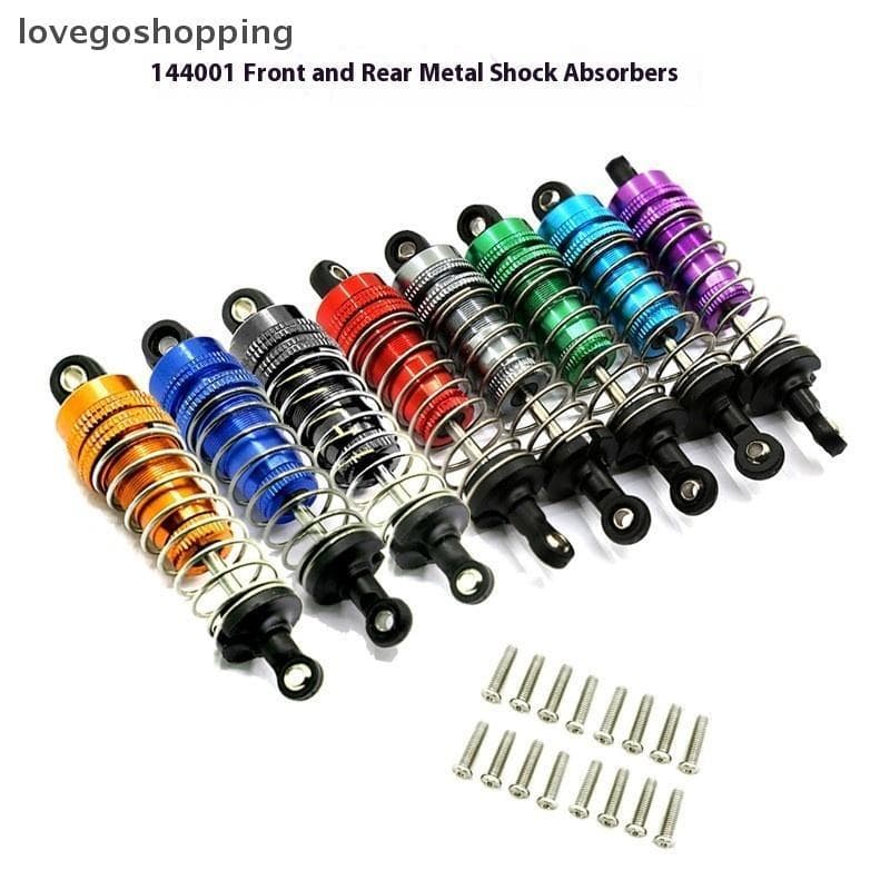 [lovego] 2 Pcs RC Carro Metal Óleo Amortecedor Para SCY 16101 16102 16103 1/16 Car Upgrade Parts Acessórios BR
