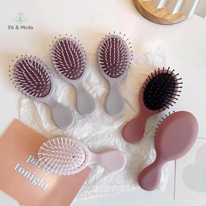 EA & Moda Detangler Escovas De Cabelo Massageador Anti Estático Saco De Ar Pente Molhado E Seco Portátil Escova Acessóri