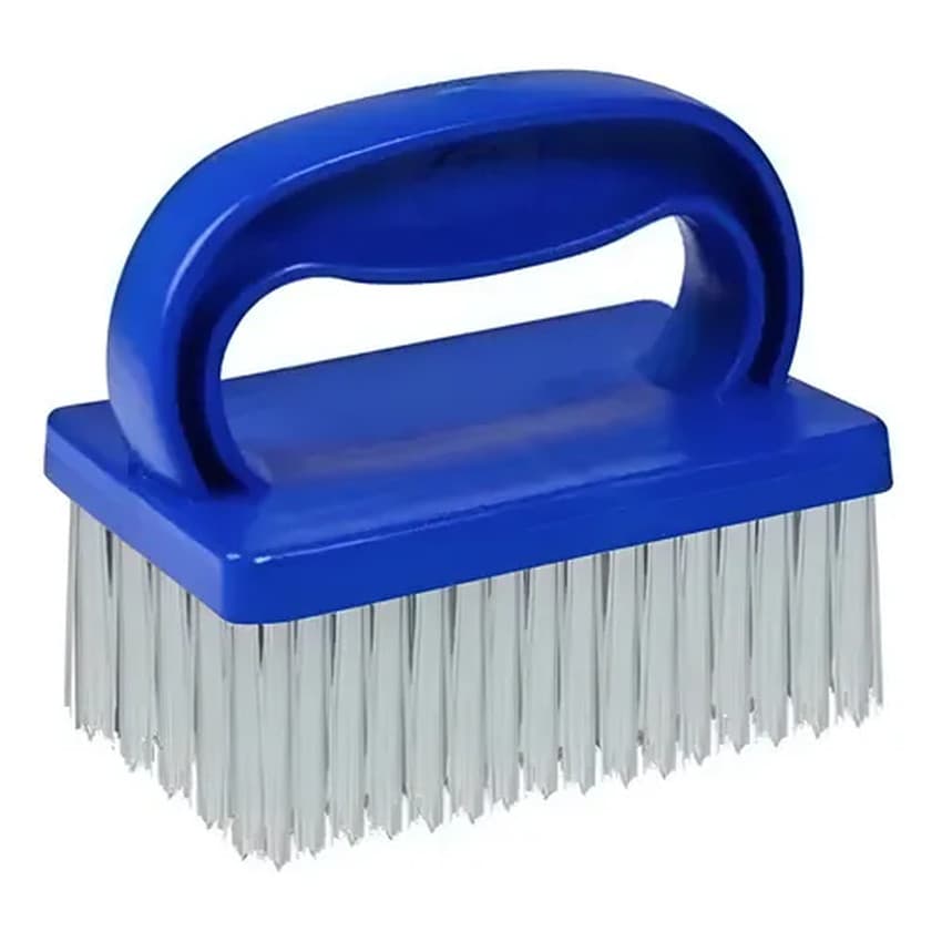 Escova Multiuso Macia Limpeza Estofados Tech Azul Bralimpia