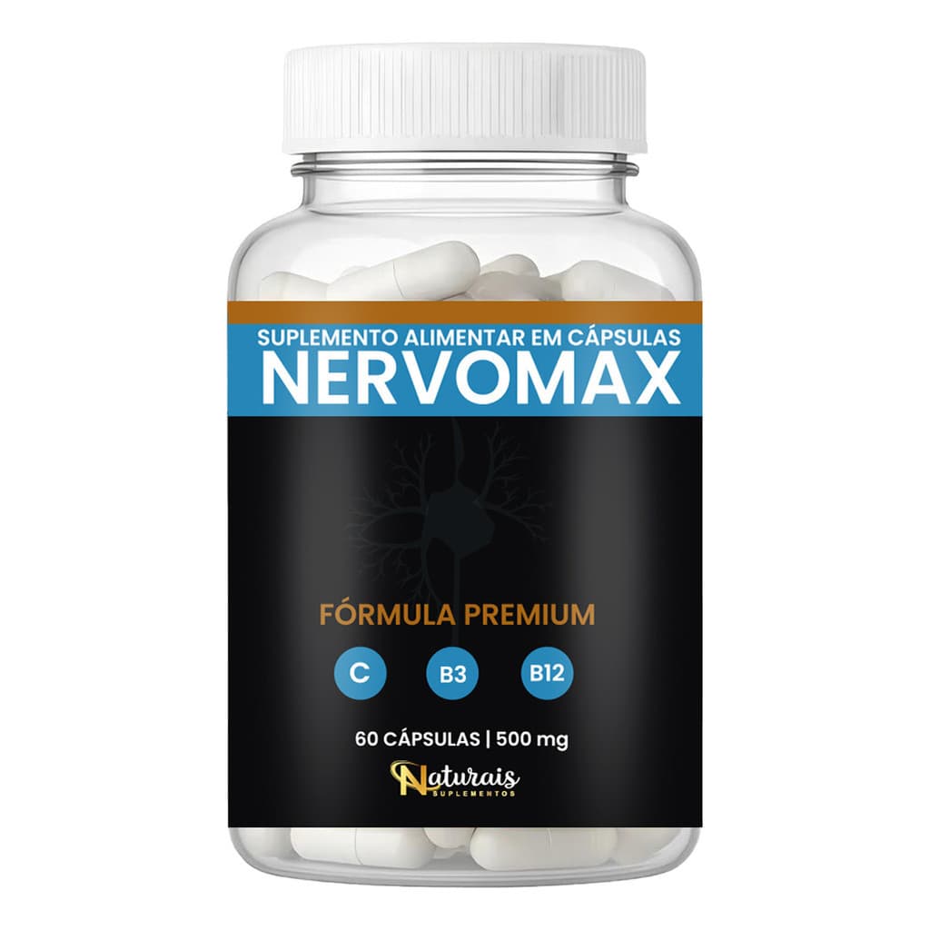 Nervomax 60 Cápsulas Suplemento Alimentar Para Dores Articulares - Loja Oficial