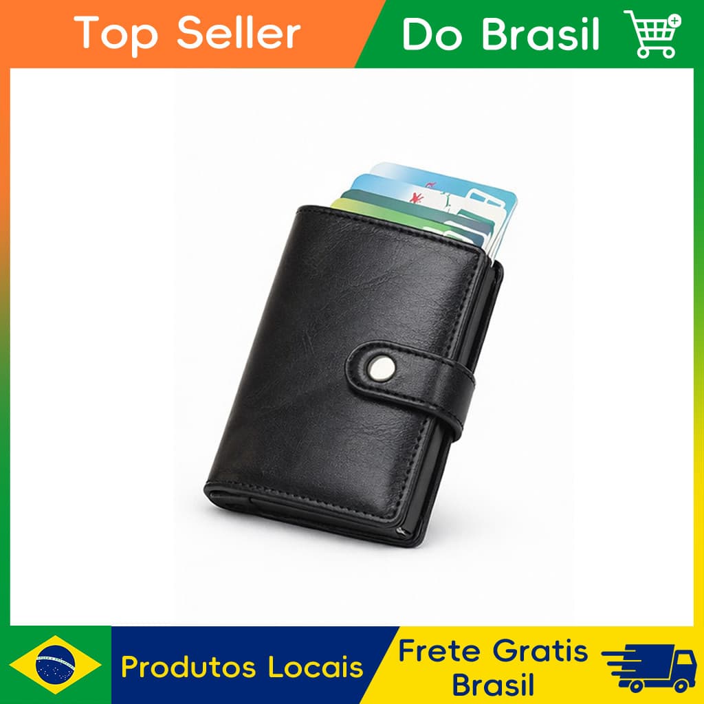 CHENXIAOHONG Carteiras De Couro Carteira Antifurto Carteira Porta Cartão Masculina Carteira Pequena Carteira Slim