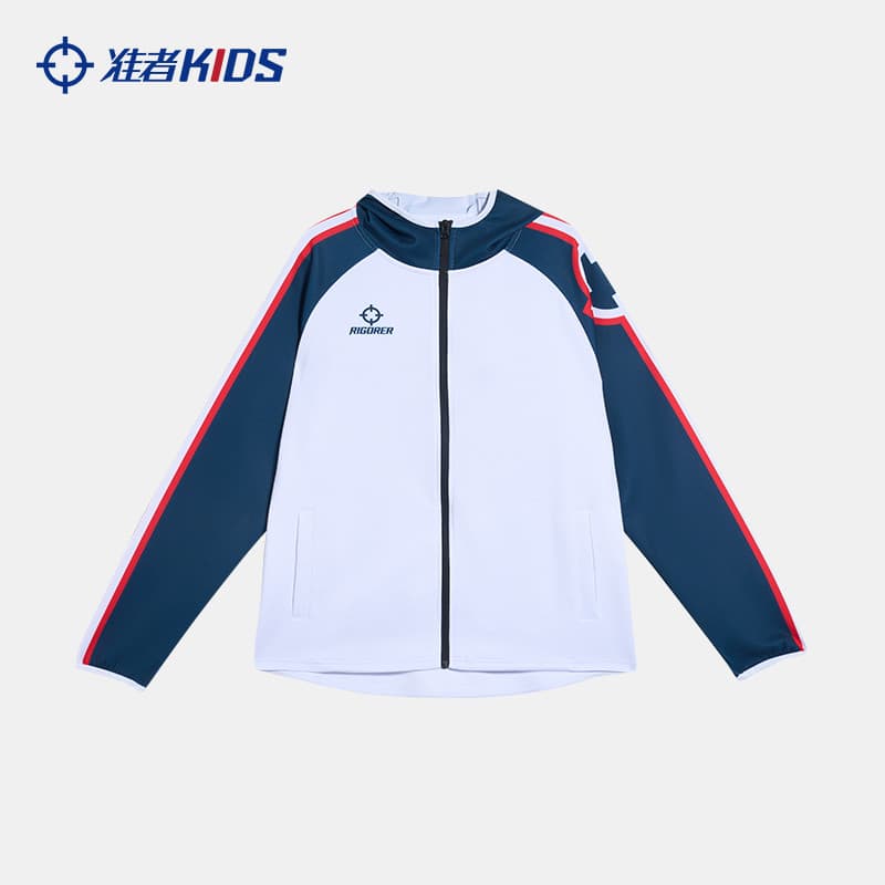 Jaqueta uniforme de aparência infantil padrão com capuz calças com zíper esportes malha superior estudante Campus treina