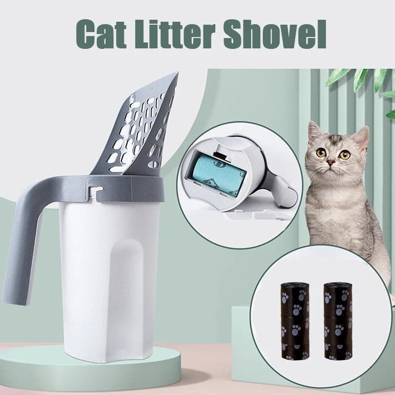 Nova Pá para Areia de Gato, Peneira de Areia para Animais de Estimação, Pá Oca para Limpeza de Areia de Cães, Pá para Ba