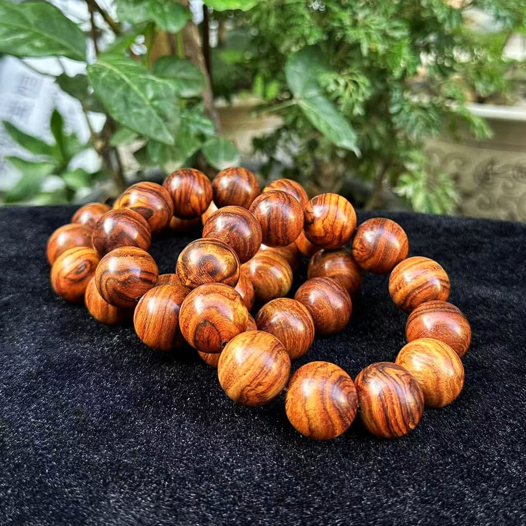 Vietnã Huanghuali 2.0 x 12 contas pulseira fragrância reduzindo jacarandá pulseira artesanato presente coleção tiro Real