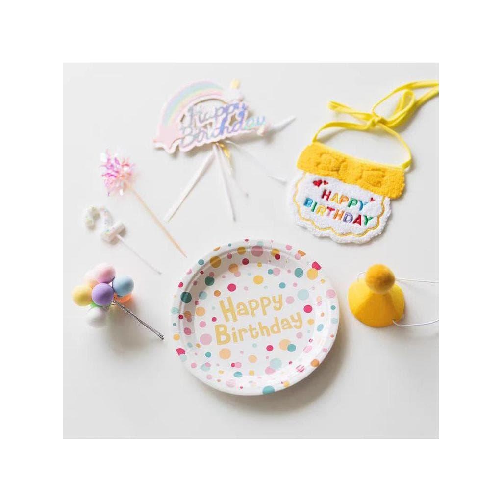 Gato aniversário vestir-se conjunto Pet Saliva toalha babador filhote de cachorro chapéu babador aniversário babador dec