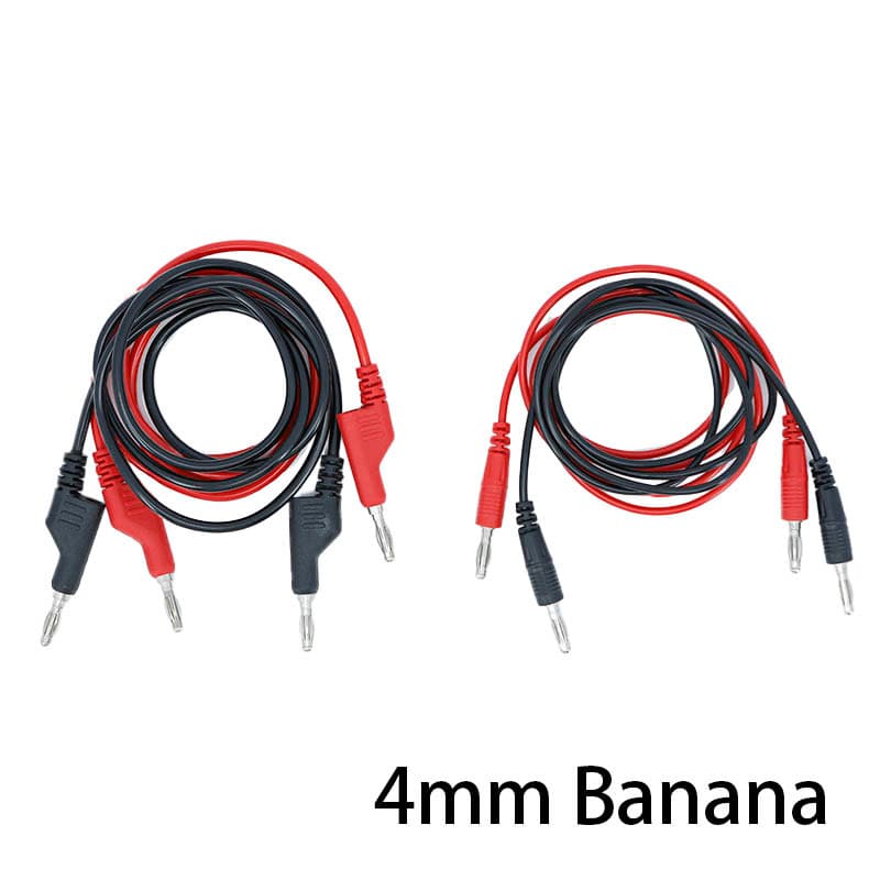0.5m 1m Duplo 4mm Banana Plug Empilhável Multímetro Teste Leva Cabo Elétrico Vermelho/Preto 1000V 10A 15A BRD1