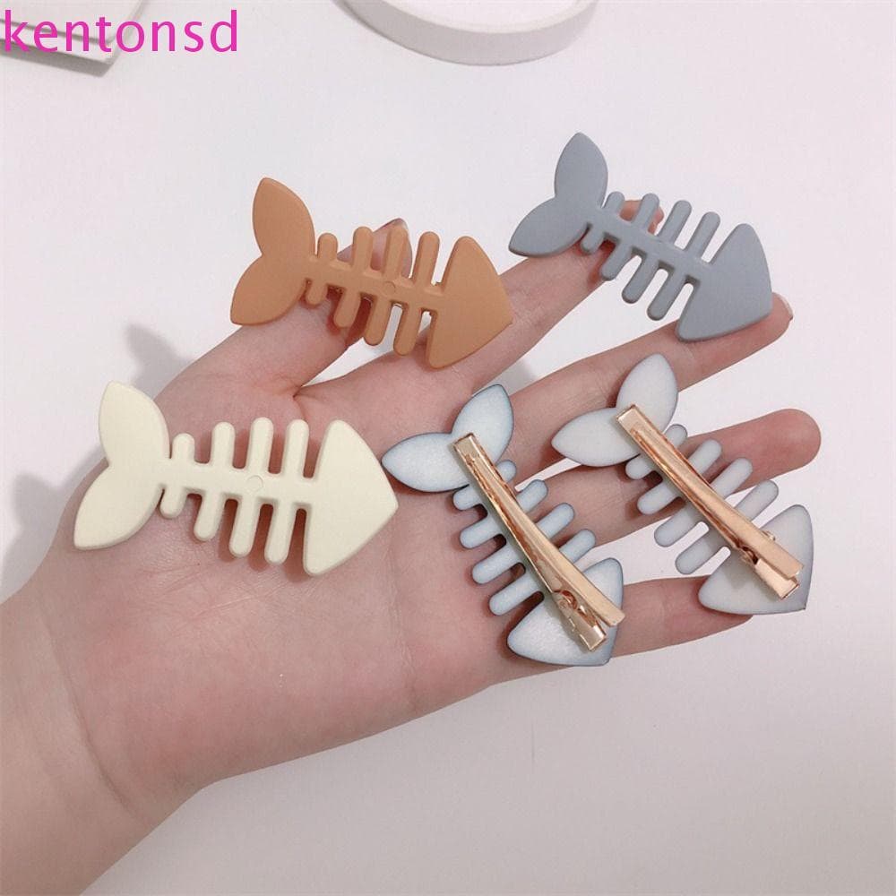 Acessórios De Cabelo Geométricos KENTONSD , Grampo De Osso De Peixe Y2k , Lindo Plástico Animal