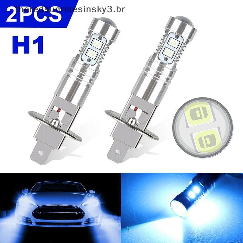TSBR 2 Unidades H1 LED Lâmpadas De Farol Automático 8000K 100W Azul Gelo Super Brilhante Luzes De Neblina Para Carro .