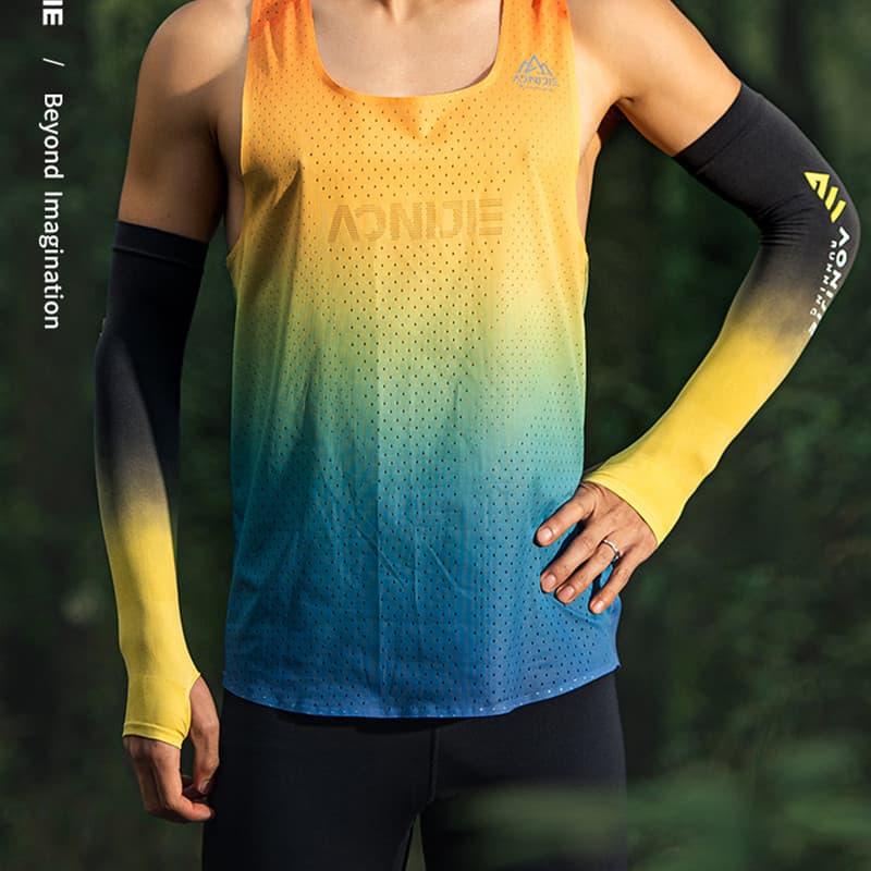 Onijie protetor solar mangas verão masculino feminino Anti-ultravioleta mangas de gelo maratona caminhadas mangas fresca
