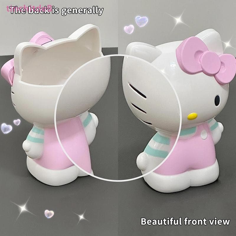 [TinchitdeB] Porta-Canetas Sanrio Hello Kitty Anime My Melody Papelaria Organizador De Pincéis De Maquiagem Decoração De