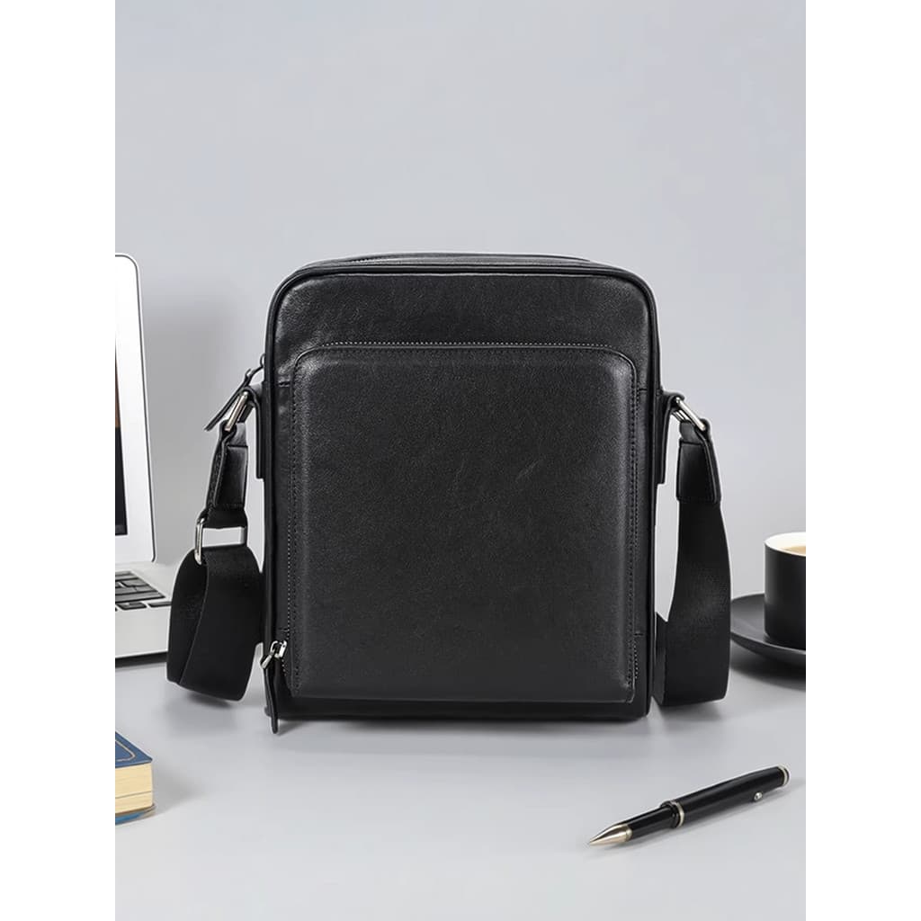 Australian Yi 2026 novo estilo bolsa de ombro masculina preto negócios Casual saco do mensageiro moda Commuter ao ar liv