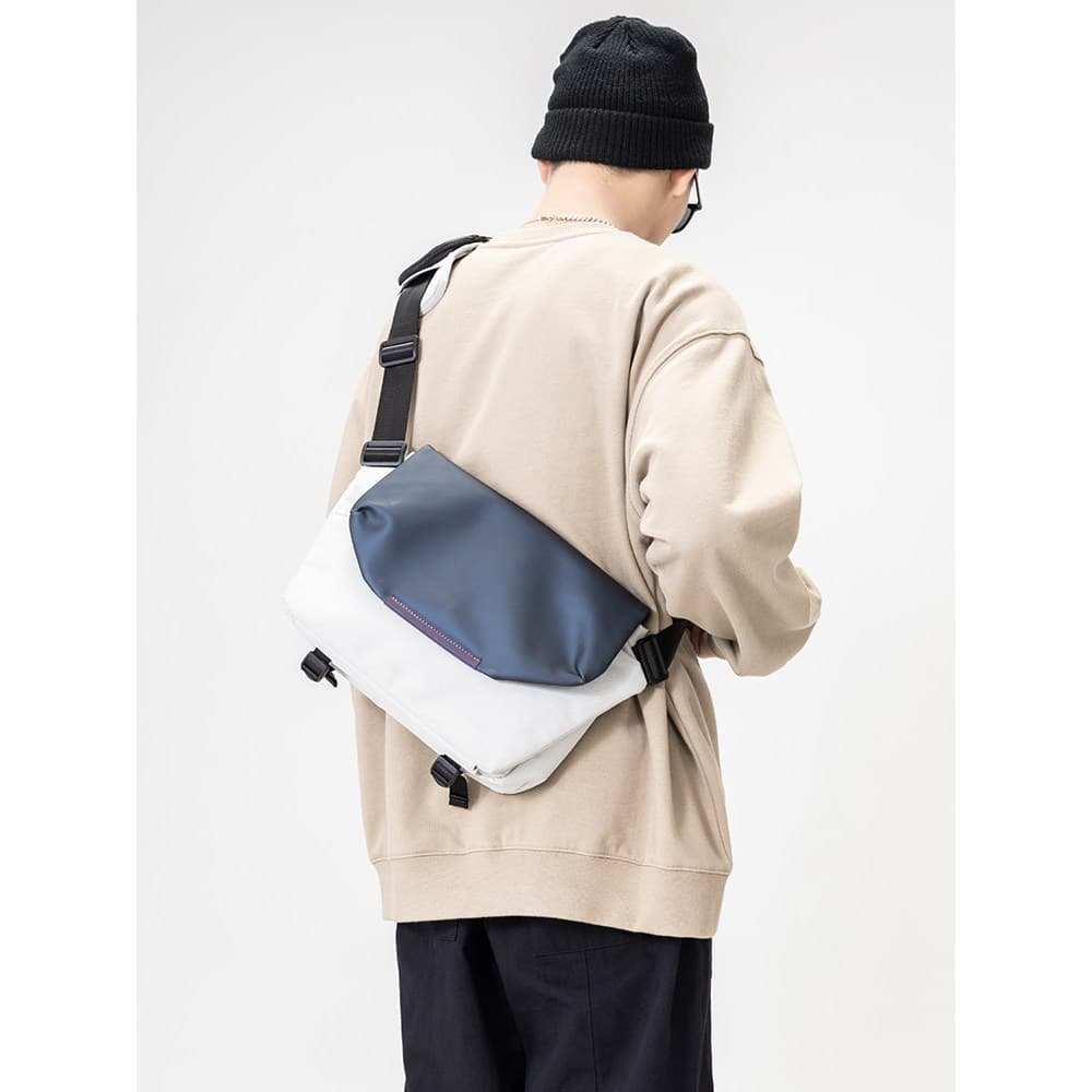 ABOYS novo estilo saco do mensageiro dos homens rua Wear saco estilo Horizontal carteiro Commuter saco Casual ombro cicl