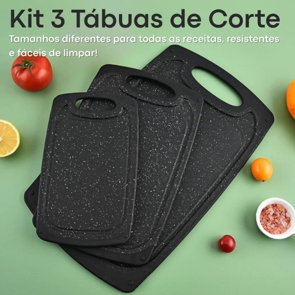 Conjunto Utensílios Para Cozinha Mega Oferta Ultimas Unidades Fatiador de Legumes e Tabuas De Corte