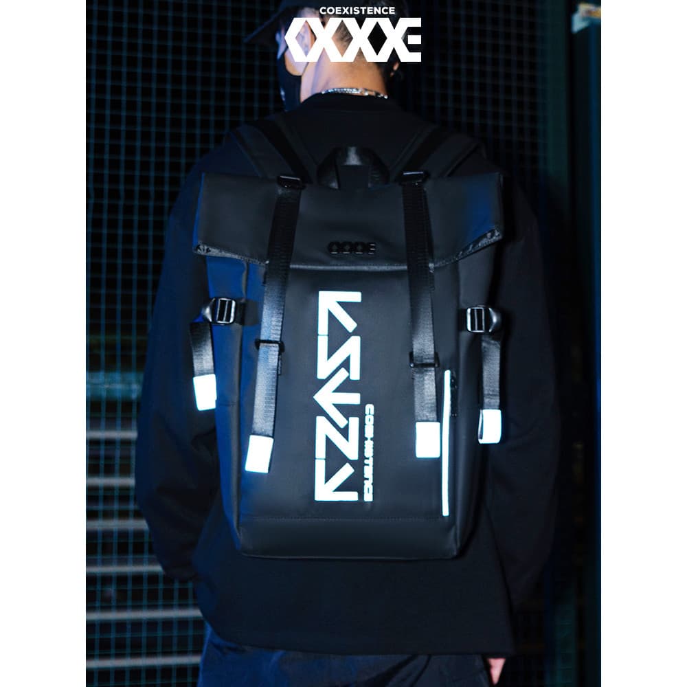 COEXISTÊNCIA Bolsa de computador moderna masculina Casual de grande capacidade mochila simples bolsa escolar para estuda