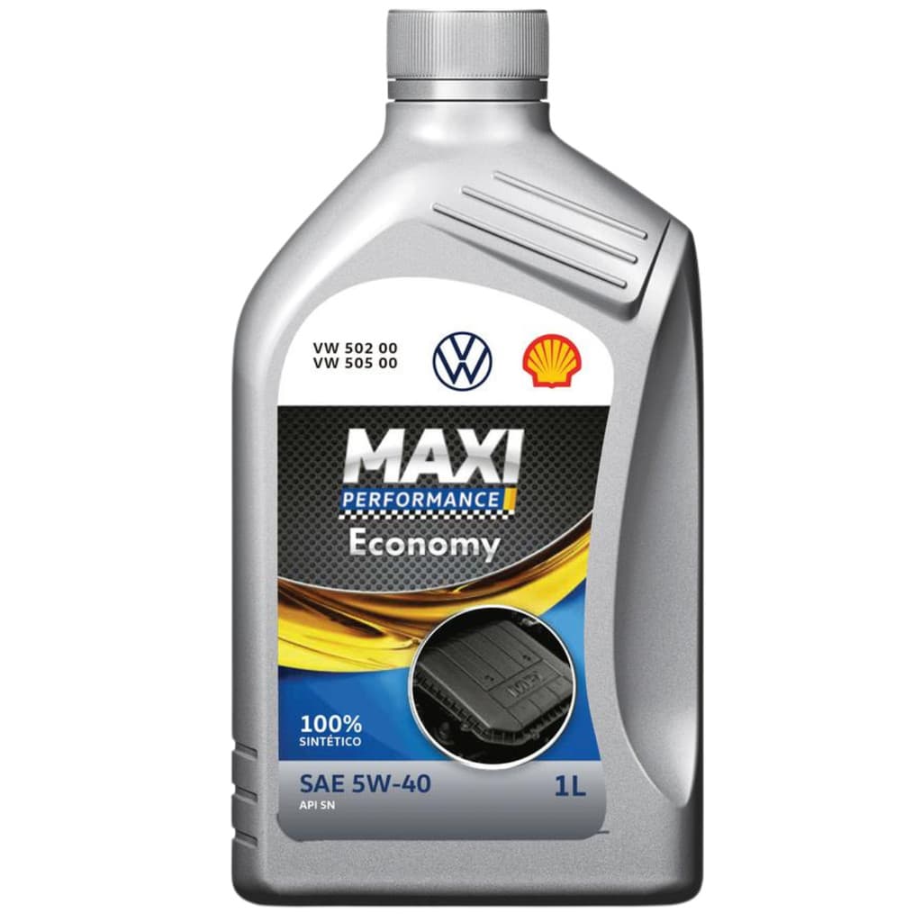 Óleo de Motor 5w40 Volkswagen Shell Maxi Performance 502 505 100 Sintético Api Sn  GJZZ502M2BRA