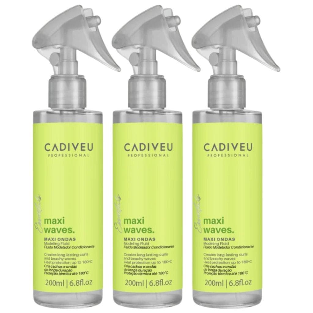 Cadiveu Maxi Ondas Leave-In Ondas Naturais Efeito Praia 3uni