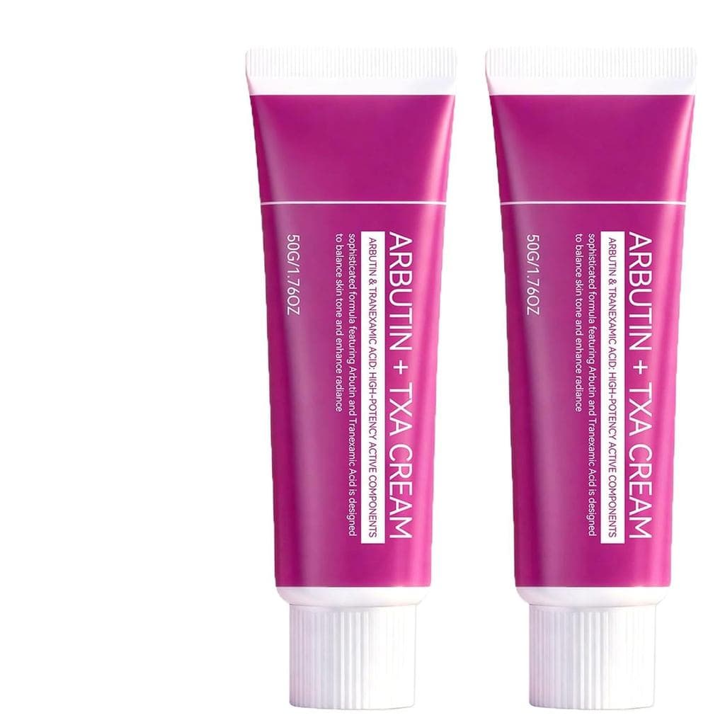 2 Peças para Clareamento Facial e Corporal, com Arbutina e Ácido Tranexâmico para Cuidado de Tom Irregular e Manchas Esc