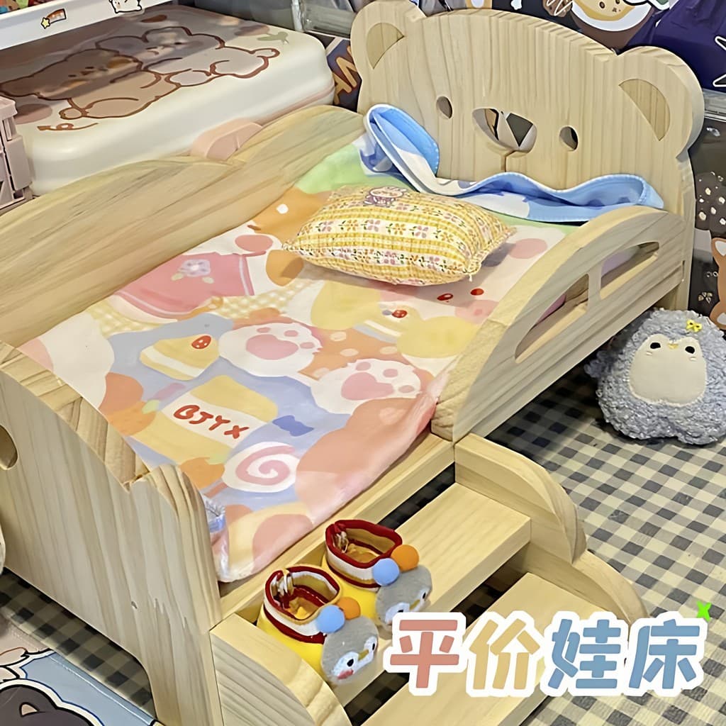 Boneca de algodão casa de boneca cama móveis suprimentos homens mulheres boneca cama pequena 20cm bonito