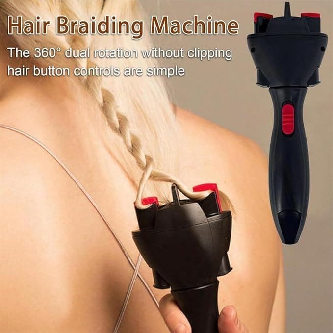 Máquina de trançar cabelo modelo 2026, totalmente automática, para uso doméstico, trançadora de cabelo portátil, ferrame