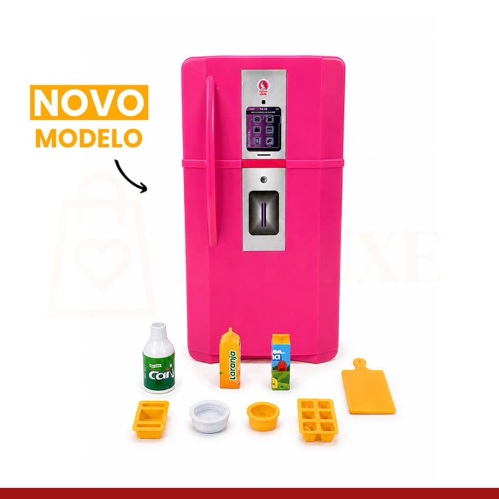 Geladeira Infantil Brinquedo Menina ROSA