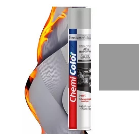 TOP Tinta Sprays Chemi Color Ou Paint Color Alta Temperatura, Metálico Ou Uso Geral 100Ml Ou 250Ml
