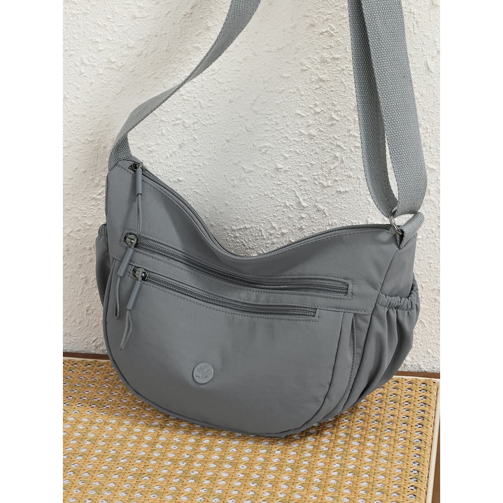 Bolsa mensageiro leve de grande capacidade feminina Multi-compartimento Casual All-Match ciclismo esportes bolinho saco