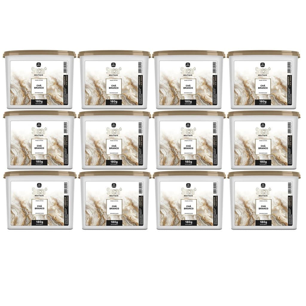 12 Evita Mofo Secar - Chá Branco 180g anti mofo Desumidificador Ambientes
