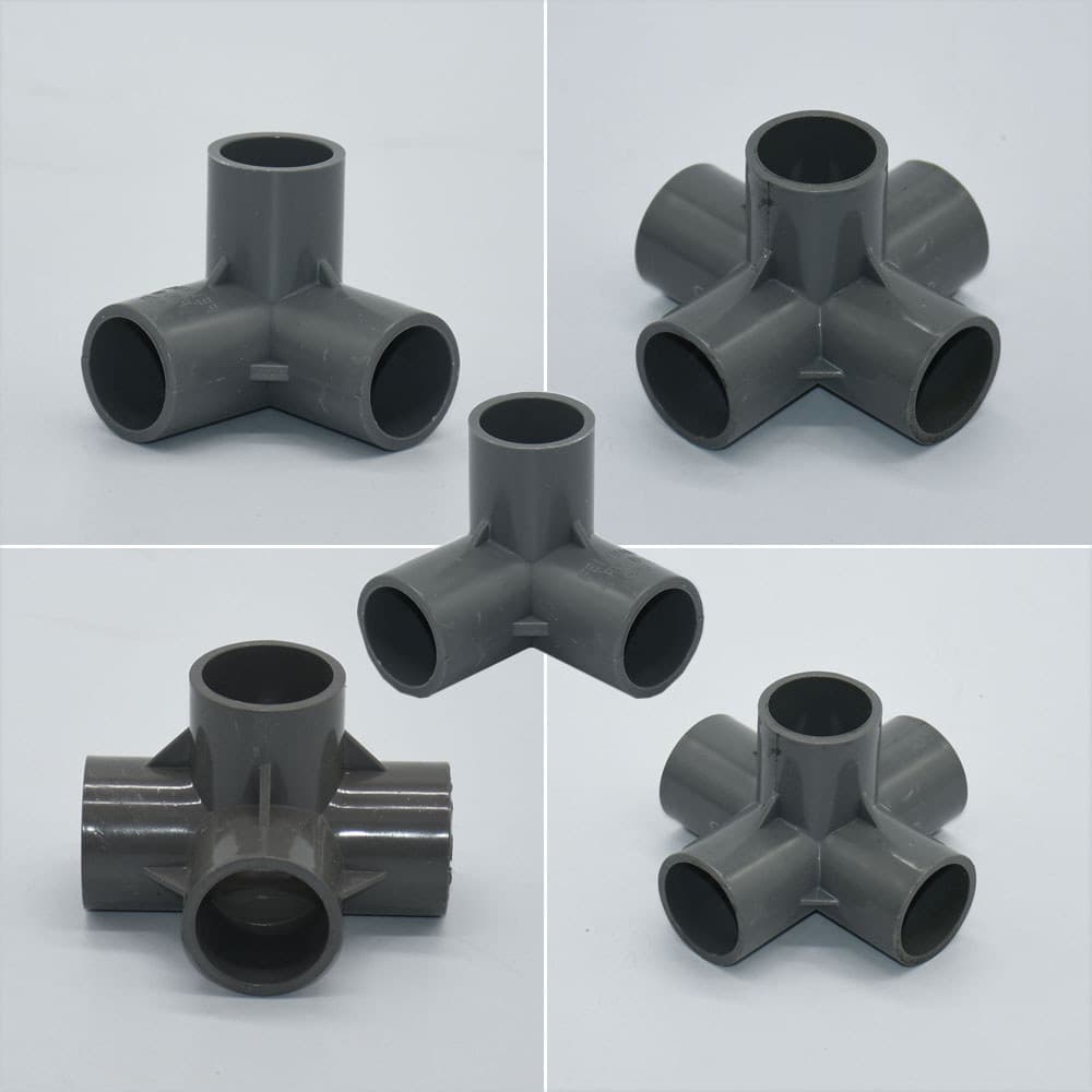 Conector De PVC 20/25/32mm 3/4/5 Vias Tridimensional DN15/40 Acessórios De Tubulação De Abastecimento De Água Acoplador