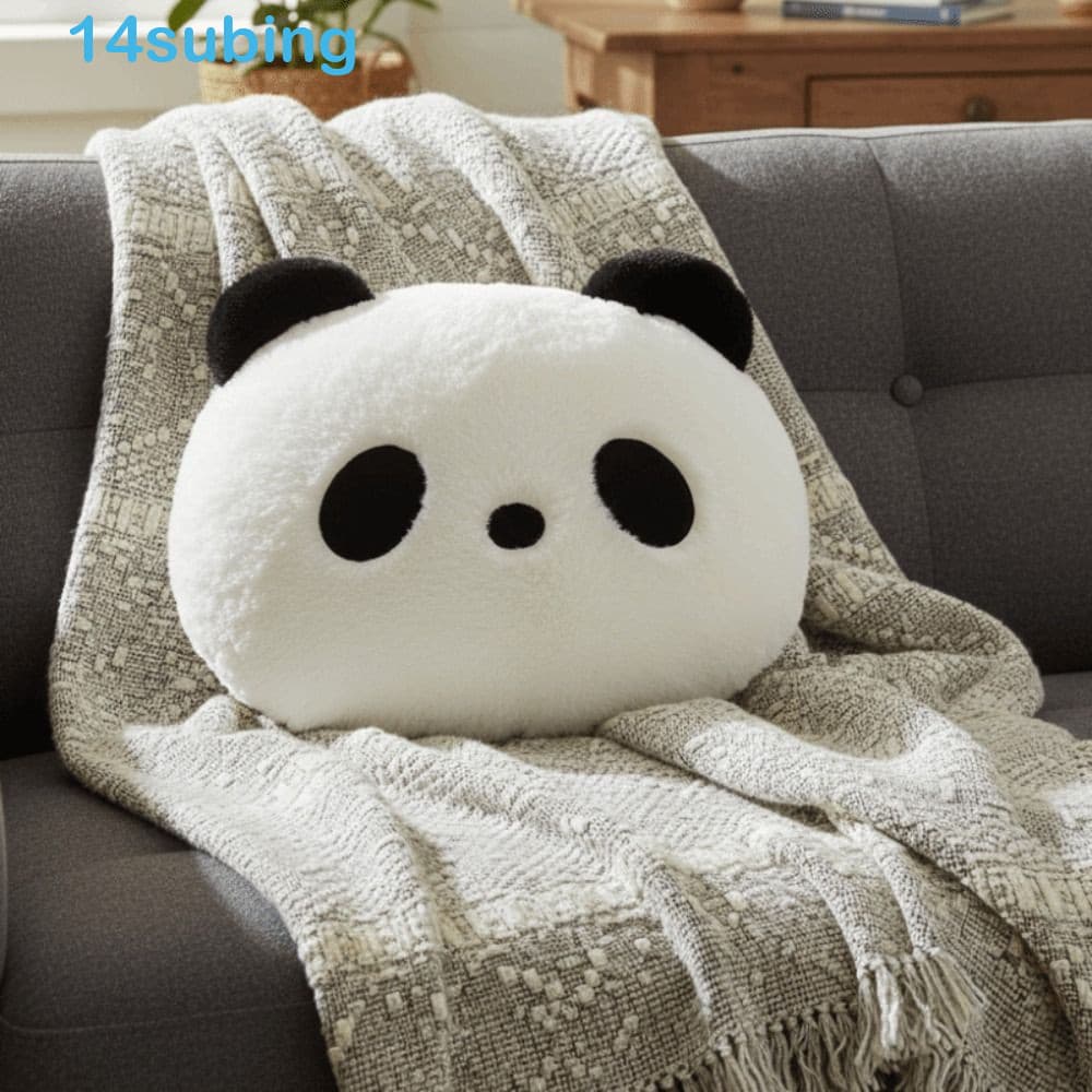 SUBING Almofada De Panda De Pelúcia , Travesseiro Para Decoração De Casa Kawaii , Almofadas Sofá De Quarto
