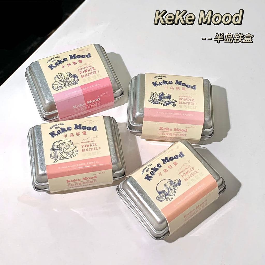 Kekekemood Peninsula Tin Box Monocromático Gradiente Blush Cinza Rosa Tom Fosco Clareamento Maquiagem Menina Pseudo Maqu