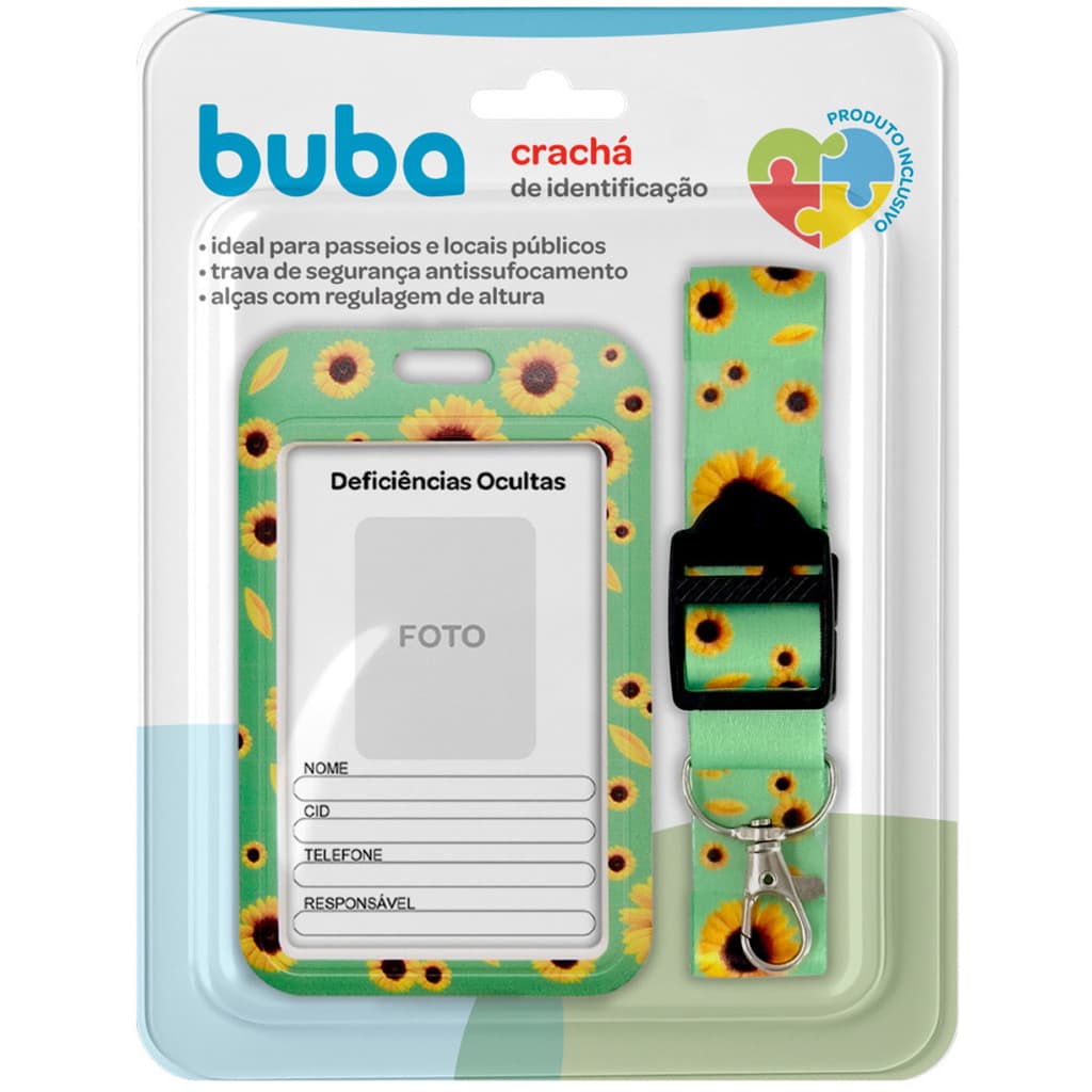 Crachá de Identificação Deficiências Ocultas Buba